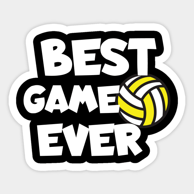 Volleyball best game ever Sticker by maxcode